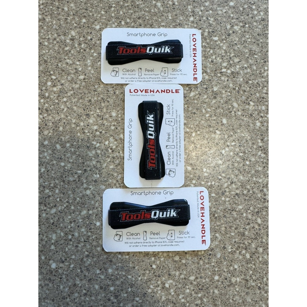 LoveHandle Cell Phone Grips Sling Strap Universal LOT OF 3 (Production Over Run)